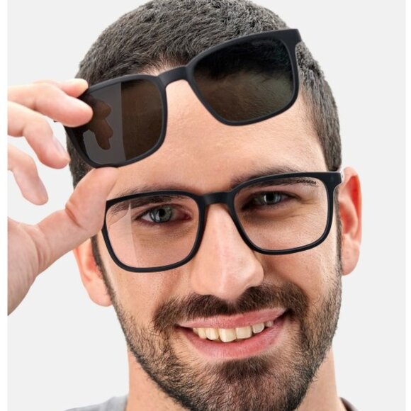 Carrera CA 8045/CS 0807 SP Square Sunglasses - Black/Magnetic Polarized - Picture 4 of 11